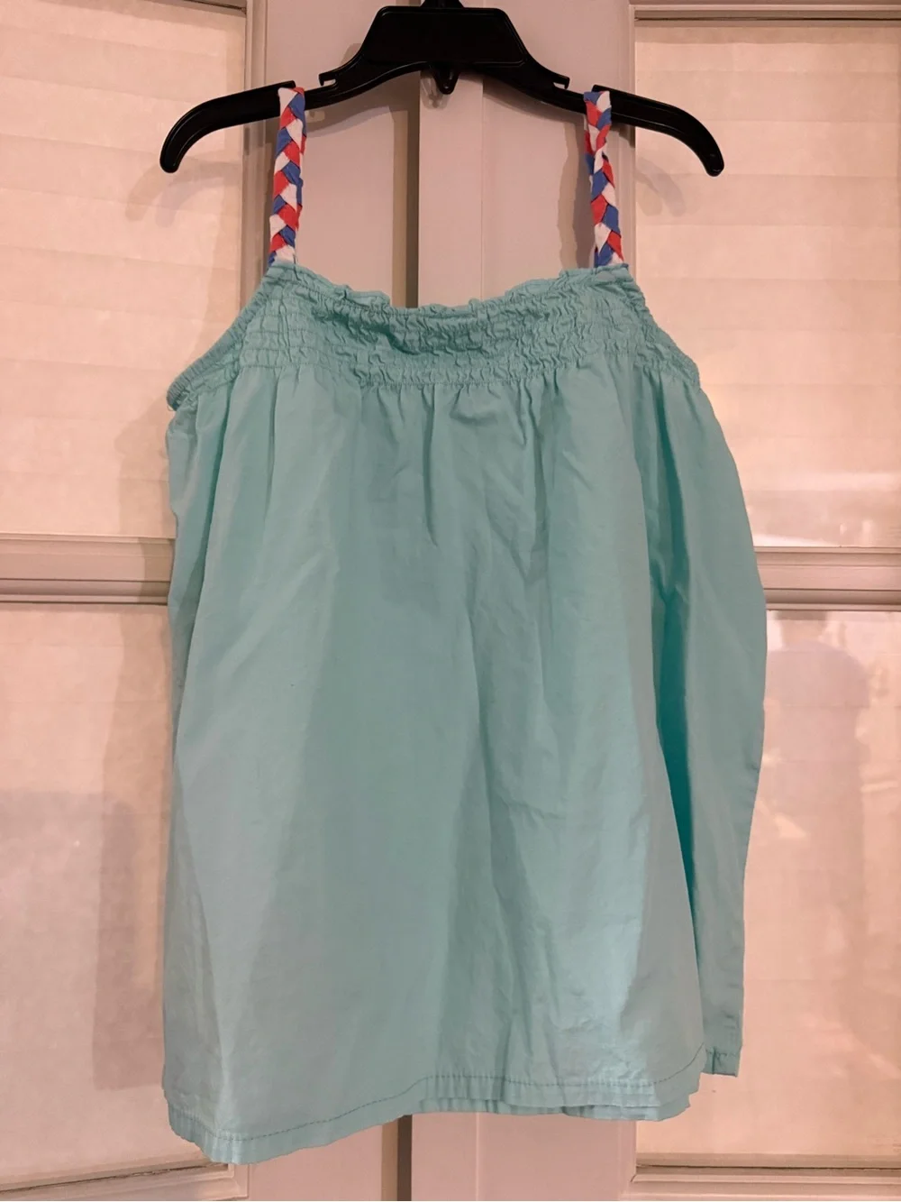 Gymboree Aqua Floral Camisole with Braided Straps